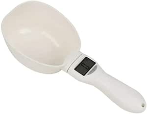 Digital Dry Food Spoon Scale 500g White Precision Measuring Spoon with LCD Display Accurate 0.1g Graduation for Baking