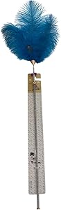 Fanshaped Feather Plastic Pole Cat Teaser Interactive Cat Toy (Pink)