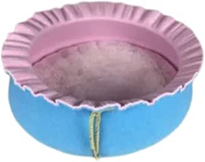 Sunflower Shape Felt Pet Bed for Cats Nest Cute Sleeping Bed (Pink-Blue)