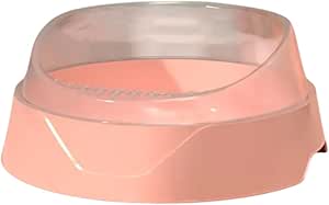 Semi-enclosed Cat Litter Box Super-large Odor Barrier Anti-belt Sand Fully Open Feces Pot Small Kitten Toilet Cat Supplies (Pink)