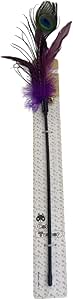Peacock Feather with Bell Interactive Cat Wand Toy