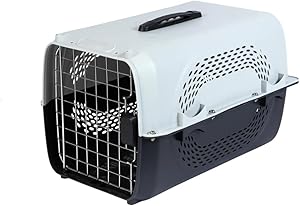 Durable Pet Carrier with Metal Door – Portable