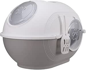 Standard Cat Litter Box Double Door Large Space Pet Cat Toilet Deodorization Splash Proof Cat Litter Box Fully Enclosed Cat Potty Litter Box