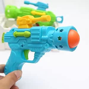 Elastic Table Tennis Gun Cat Teaser Gun Cat toy (Blue)