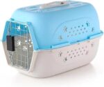 TaraPet Durable Breathable Pet Carrier Airline-Approved Hard-Sided Dog & Cat Carrier, Travel-Friendly for Small Pets, Easy to Clean & Assemble, Ideal for Outdoor Use (Blue, Medium) 16 TaraPet Durable Breathable Pet Carrier Airline-Approved Hard-Sided Dog & Cat Carrier, Travel-Friendly for Small Pets, Easy
