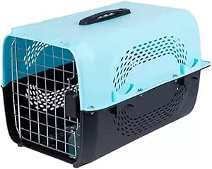 Durable Pet Carrier with Metal Door – Portable