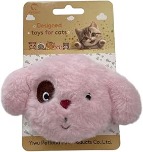 Cute Puppy Pattern Plush Catnip Toys For Cats (Gray)