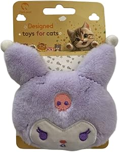 Big Eyes Rabbit Head Plush Catnip Toy (Blue)