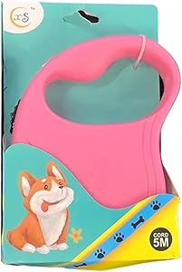 5M Retractable Leash for Dogs Pink color