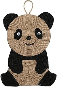 Durable Sisal Cat Scratcher Mat Prevents Furniture Damage Cat Grinding Claws (Panda)