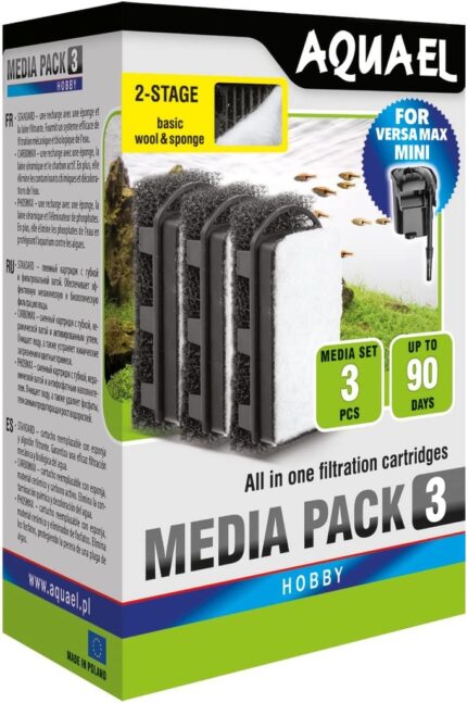 Aquael Mini Standard Media Pack For Versamax Mini - 3pcs