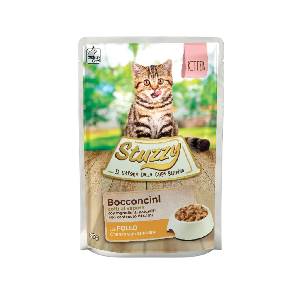 Stuzzy Cat Chunks with Chicken for Kittens 85g (Min Order -24pcs)