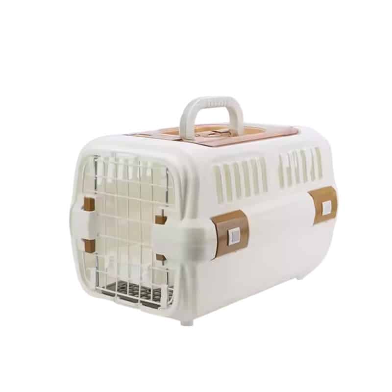 TaraPet Durable Pet Crate for Small and Medium Dogs, Cats, and Small Animals (White, Small)