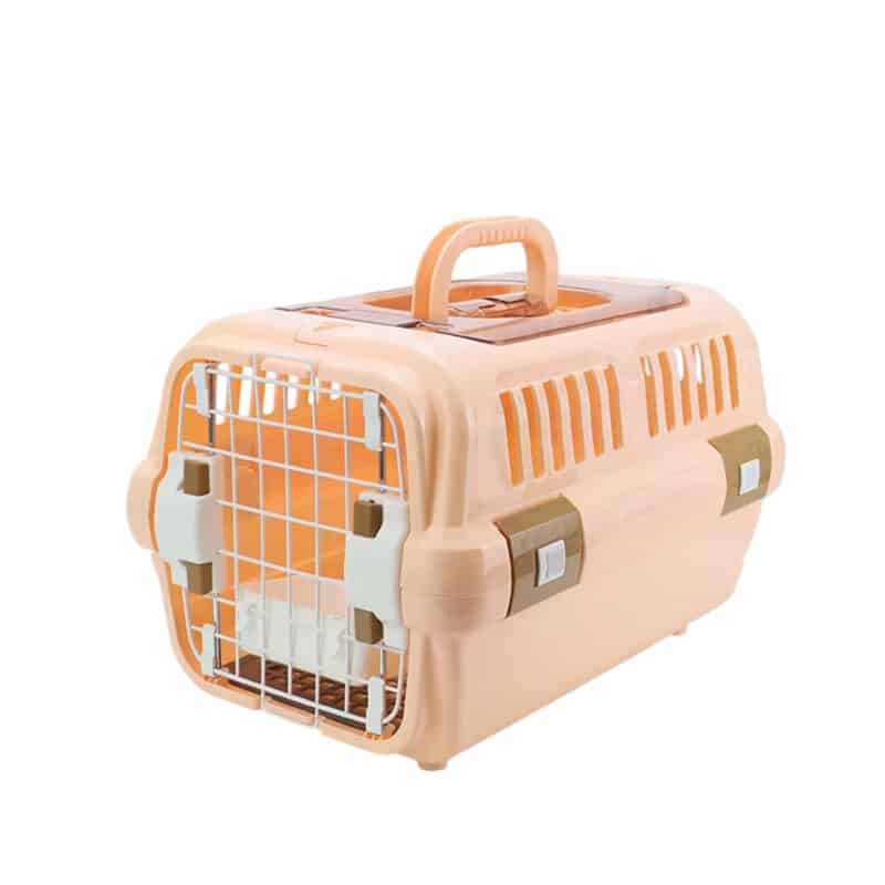 TaraPet Durable Pet Crate for Small and Medium Dogs, Cats, and Small Animals (Orange, Small)
