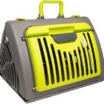 TaraPet Triangular plastic cat carrier travel carrier collapsable and easy to use 45x35x30cm 500g