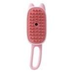 TaraPet Steam Brush, Cat Deshedding Brush, Cat Hair Brush, Rotating Massage Brush, Pet Steam Brush, Steam Brush for Dogs, Grooming, Rechargeable Cat Steamer (Pink)