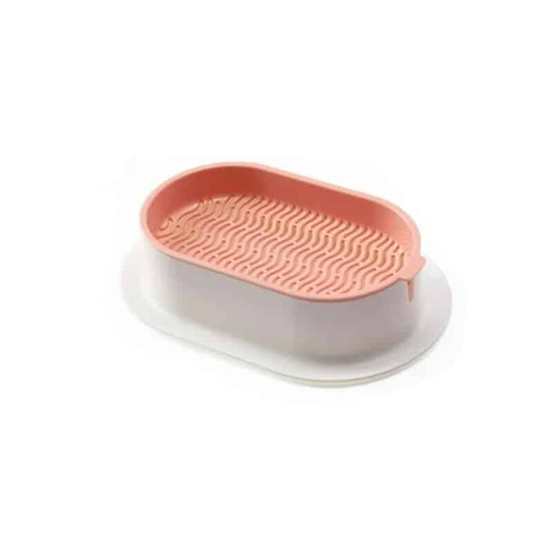 TaraPet Cat Grass Kit Cat Plant Nursery Planting Box, Cat Grass Planter for Indoor or Outdoor Cats Easy to Grow (Pink-White)