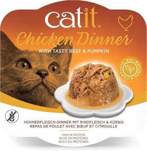 Catit Chicken Dinner Beef & Pumpkin 80 g 6pcs/box
