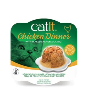 Catit Chicken Dinner Salmon & Carrot 80 g 6pcs/box