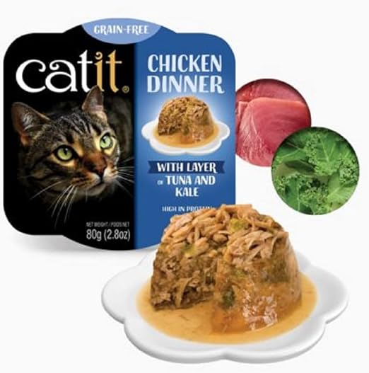 Catit Chicken Dinner Tuna & Kale 80 g 6pcs/box