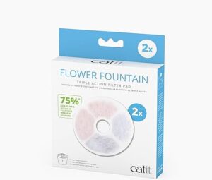 Catit Flower Fountain Triple Action Filter Pad 2pcs