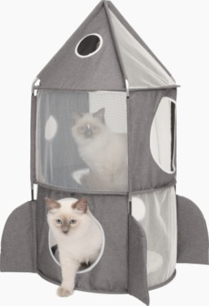 Catit Vesper Cat Tower Rocket - Grey/50x50x90 cm