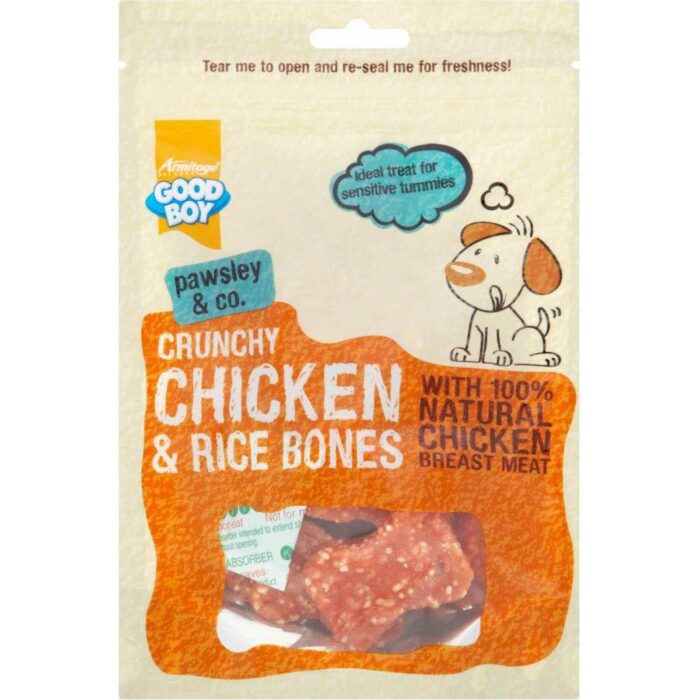 Crunchy Chicken & Rice Bones - 100G