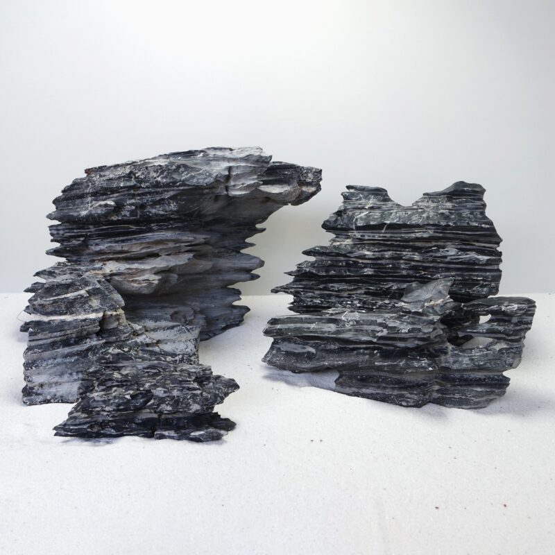 [BOX OF 6 PCS] Cyan Multilayer Rock Medium