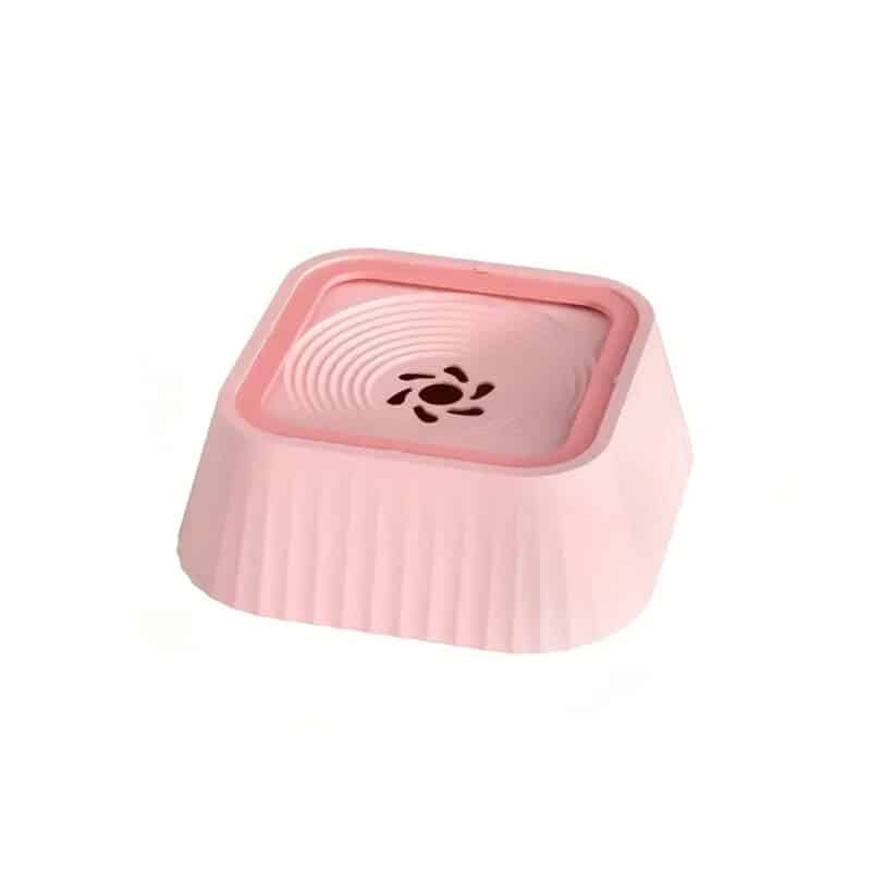 TaraPet Water Bowl Dog Without Drooling, Drinking Bowl Dog Anti Schlabber, 1.3 L Water Bowl Non-Slip, Leak-Proof Dog Bowl, Travel Bowl, Feeding Bowls for Dogs (Pink)