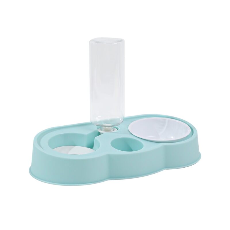 TaraPet Cat Water Fountain Dispenser, Cloud-Shaped Pet Feeder, Auto Refill Cat Water Bowl, Non-Skid Cat Dish, Large Capacity Cat Waterer 500ml (Turquoise)