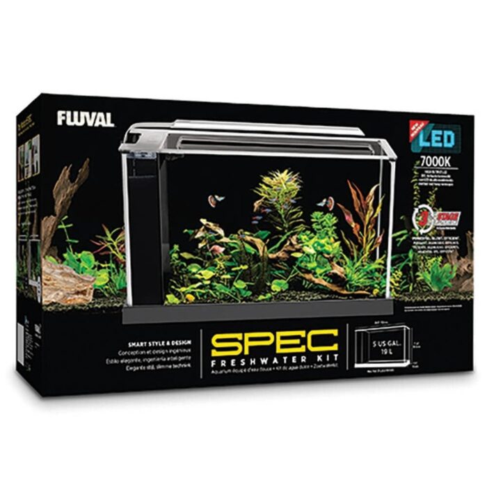Fluval Spec Aquarium Kit - 19 L (5 US gal) - Black