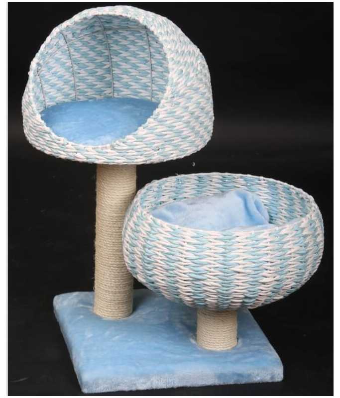 Catry Cat Tree With Cushion And Scratcher 45x45x79cm