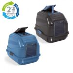 IMAC Easy Cat - Hooded Cat Toilets - Second Life Plastic - 50 x 40 x 40cm[Color - Mixed Colours