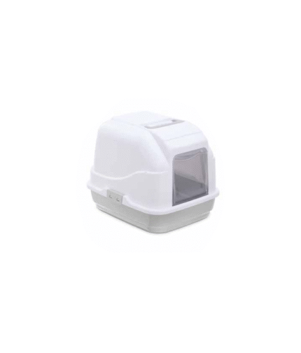 IMAC Cat - Hooded Cat Toilets - 50 x 40 x 40cm[Color - Grey]