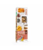 Witte Molen Puur Pauze Sticks with Papaya & Apricot for Lovebirds & Parrots 140g[Weight - 140g]