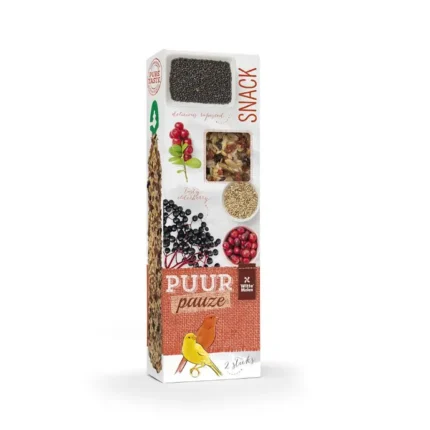 Witte Molen Puur Pauze Sticks with Elder- & Cranberry for Canary 60g[Weight - 60g]