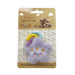 TaraPet Star Monster Shape Catnip Plush Toy for Cats (Purple)