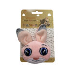 TaraPet Big Eyes Rabbit Head Plush Catnip Toy (Pink)