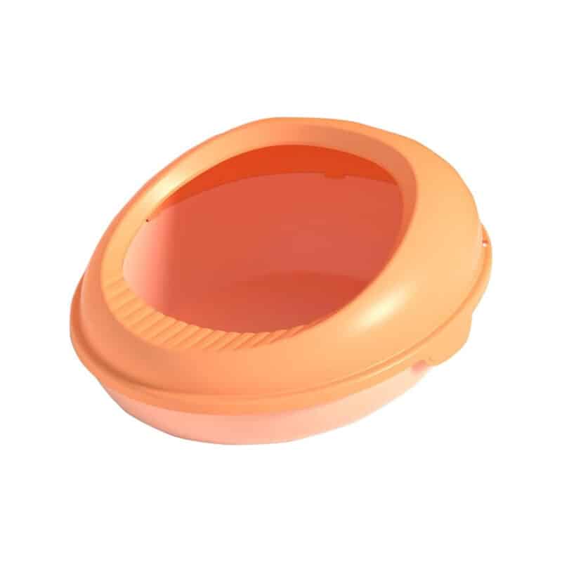 TaraPet Kitty Litter Box Cat Pet Supplies Cat Litter Box, Splash-proof Cat Toilet Litter Box, Magnanimous Callous Semi-enclosed Cat Litter Box (Orange)