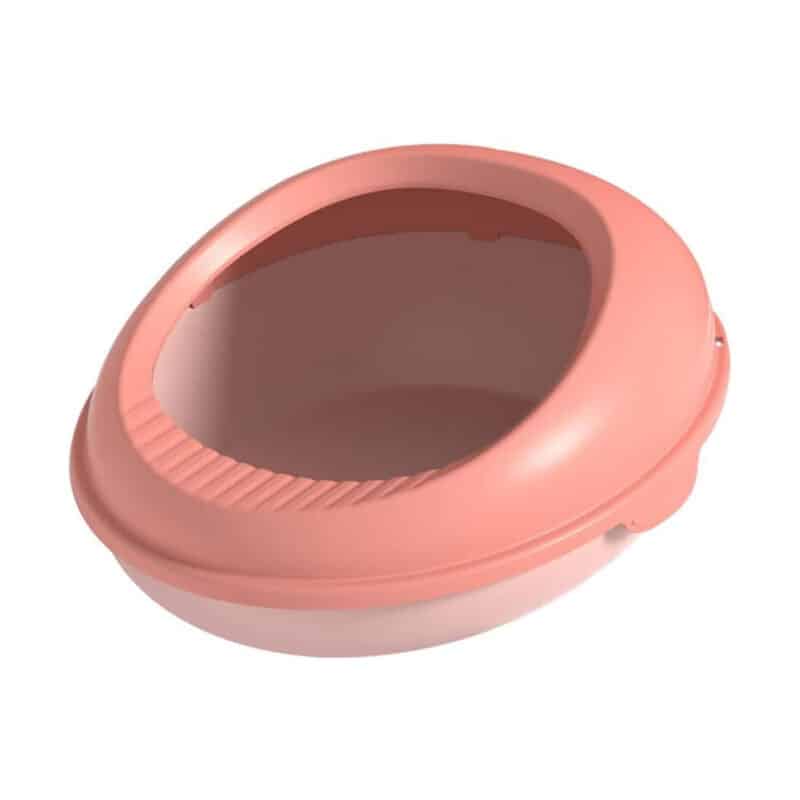 TaraPet Kitty Litter Box Cat Pet Supplies Cat Litter Box, Splash-proof Cat Toilet Litter Box, Magnanimous Callous Semi-enclosed Cat Litter Box (Pink)