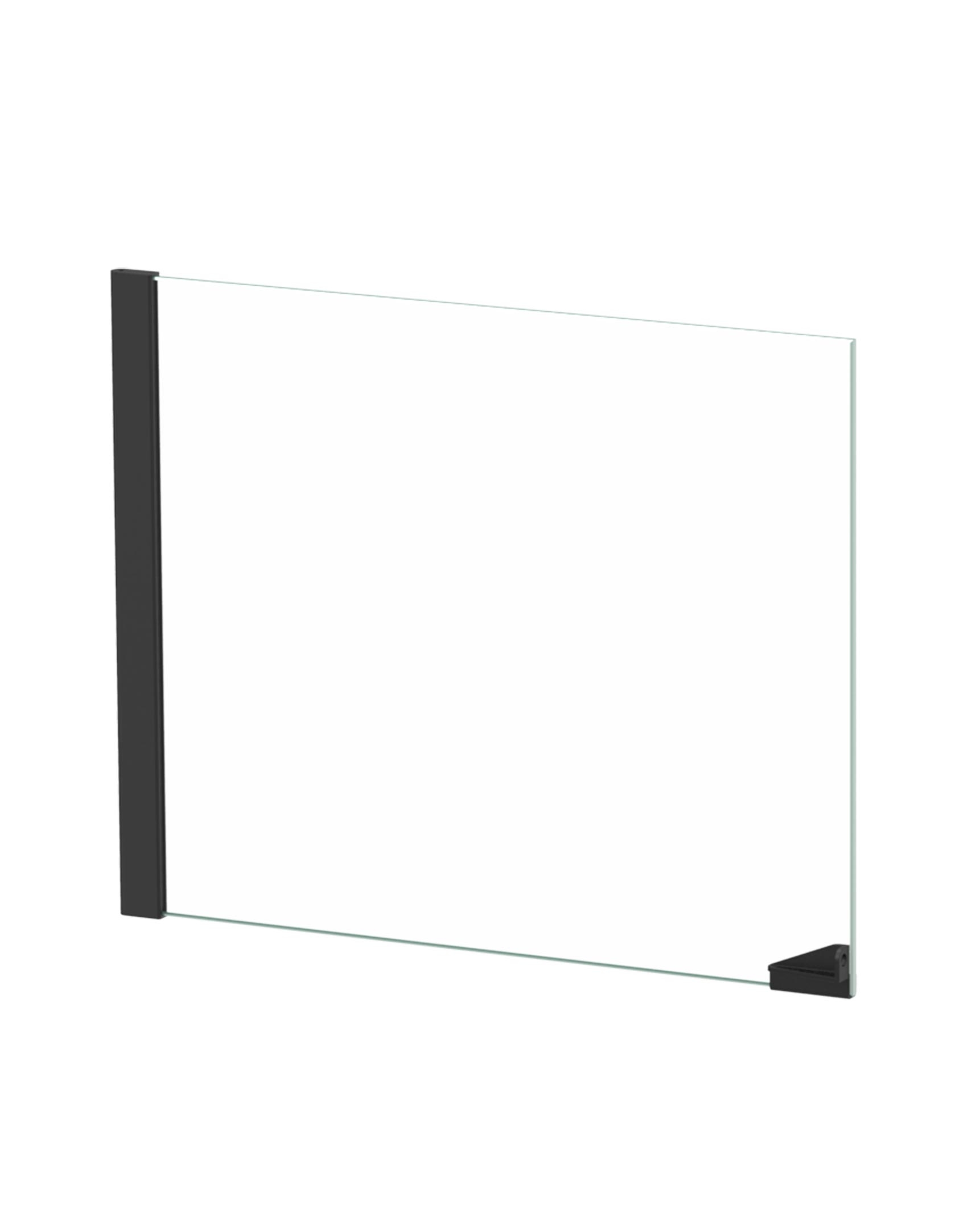 Spare Part Glass Door for Terrarium 132x45x75 - Left Door Black