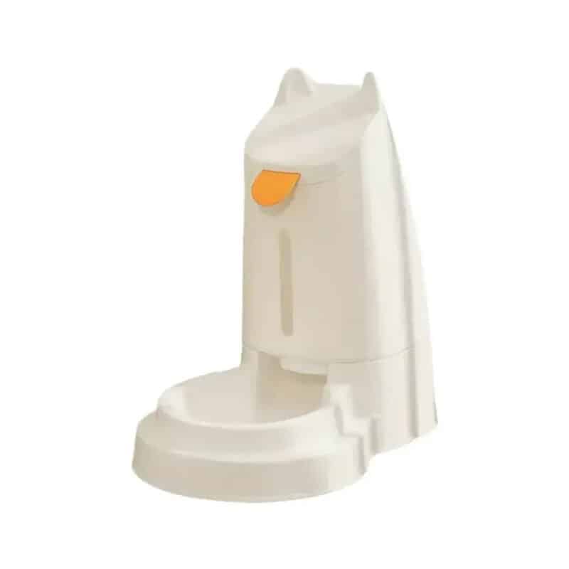 TaraPet Automatic Pet Food Dispenser Large Capacity, Anti-Tip, Self-Renewing Water & Food for Cats & Small Dogs (White Cap)