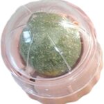 TaraPet Catnip Wall Ball Toy for Cats Stick-on Design Teeth Grinding Freshens Breath Cartoon Style Cat Toy (Pink)