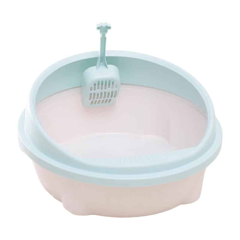 TaraPet Cat Litter Box Heighten Easy to Clean Sand Box Sturdy TaraPet Cat Litter Container Bedpan Privacy Pet Litter Tray for Small Animals Kittens Cats
