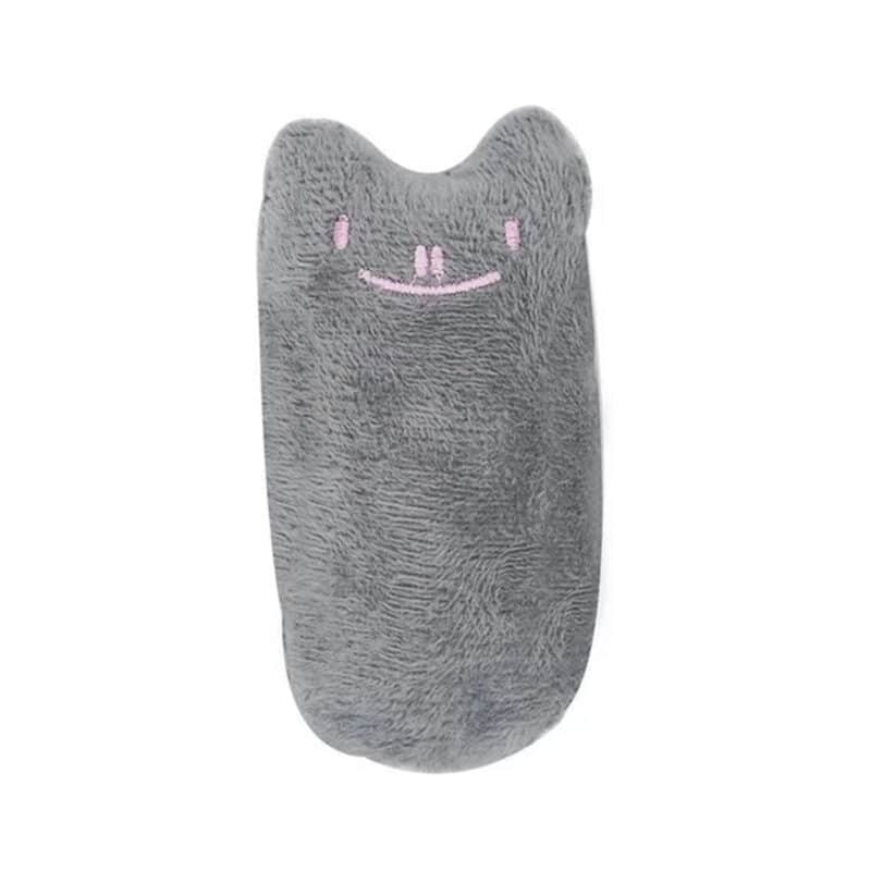 TaraPet Cat Funny Face Catnip Plush Toys for Cat (Gray)