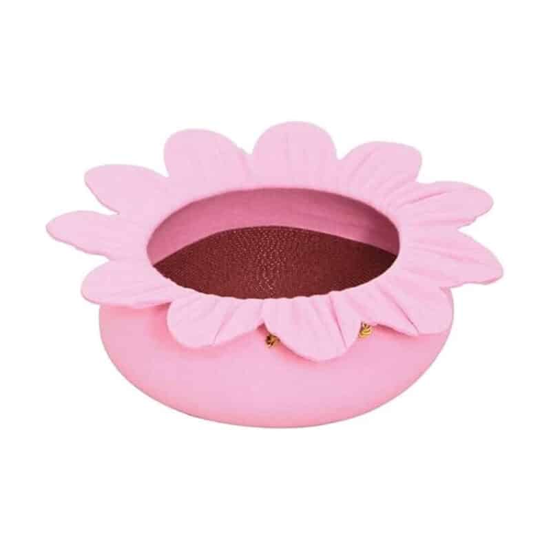TaraPet Sunflower Shape Felt Pet Bed for Cats Nest Cute Sleeping Bed (Pink)