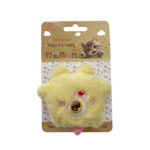 TaraPet Eye Monster Shape Catnip Plush Toy for Cats (Yellow)