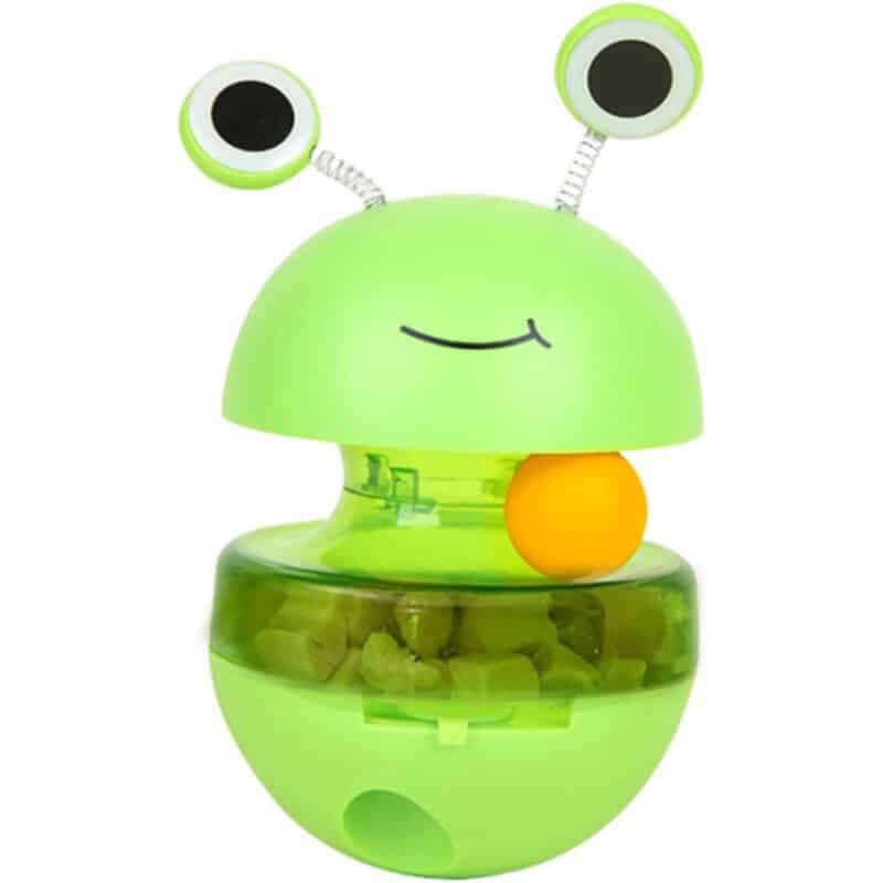 TaraPet Frog Treat Dispenser Cat Toy,Food Dispensing Toy - Cat Interactive Toy, Food Dispenser Toys for Pets, Cats, Slow Feeder Cat Toys, Cute Cat Toys (Green, Frog 1)