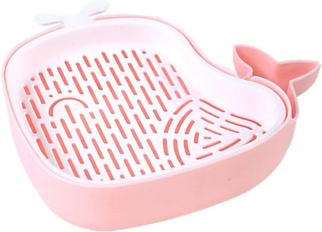 TaraPet Cat Grass Pot, Layered Design Cat Graft Pot in Whale Shape, Soilless Planter for Hydroponics Cat Grass (Pink)