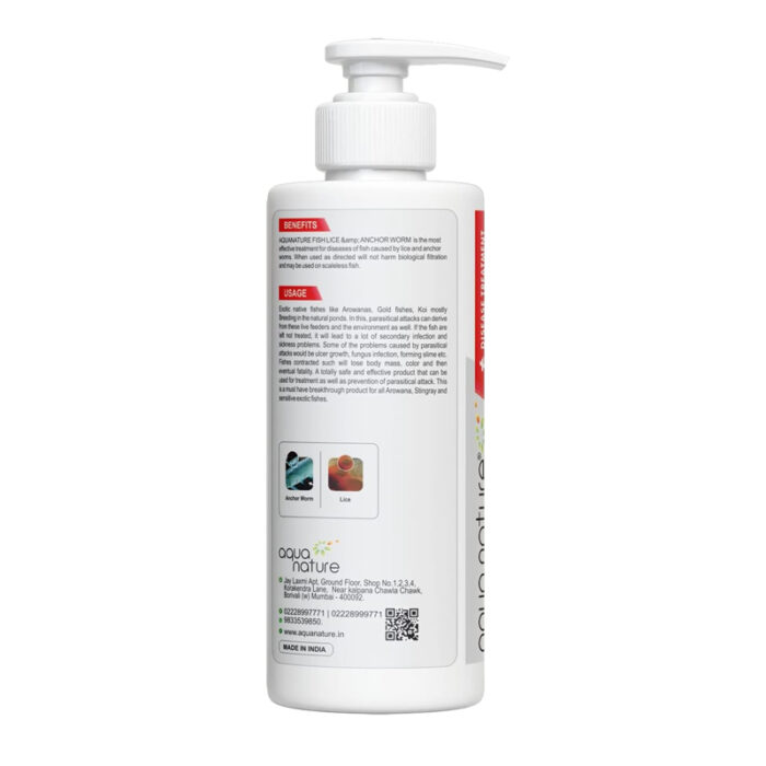 AquaNature Fish Lice Anchor Worm Disease Treatment 120ml 2
